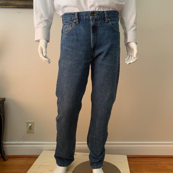 LEVI'S 516 Slim Fit Straight Leg Red Tab Men's Zip Closure Jeans - Picture 3 of 9